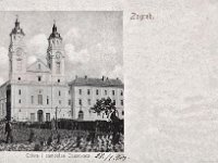 Palmotićeva ulica 1903. godine. Crkva i samostan Isusovaca